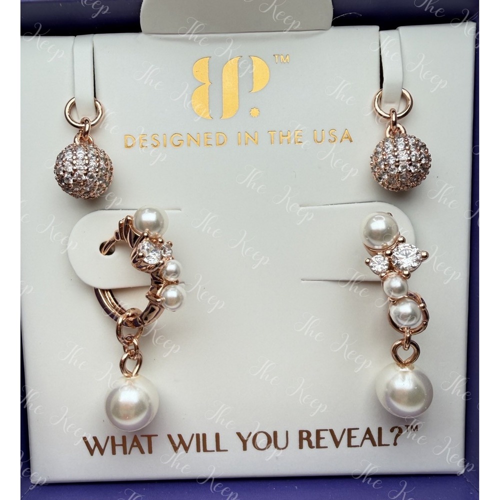 Bomb Party June Earrings ER39888 Amour Set Rare Unicorn 1/500 Rose Gold Pearl